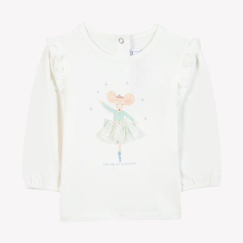 BABY JARDIN D HIVER TEE-SHIRT 1 - Nacre (CB10001)
