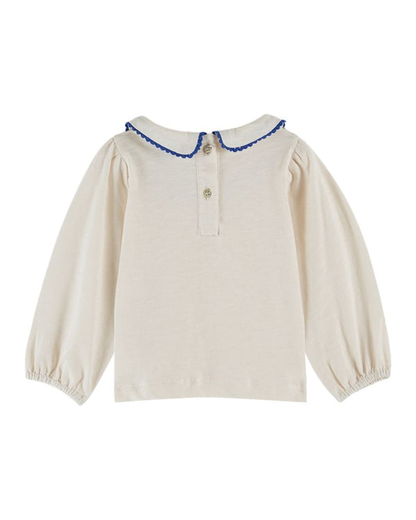 PICOT TEE SHIRT AC136 - CREME
