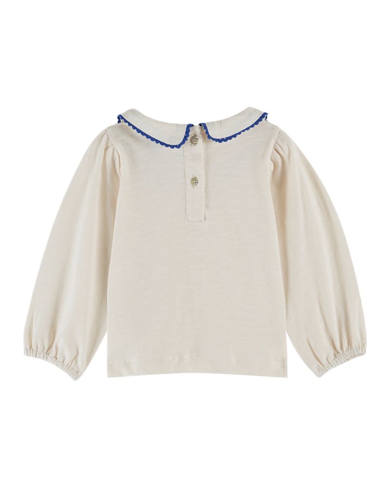 PICOT TEE SHIRT AC136 - CREME