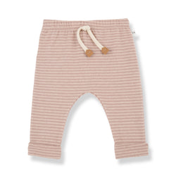 HENRIK STRIPED JERSEY pants - nude(light pink)