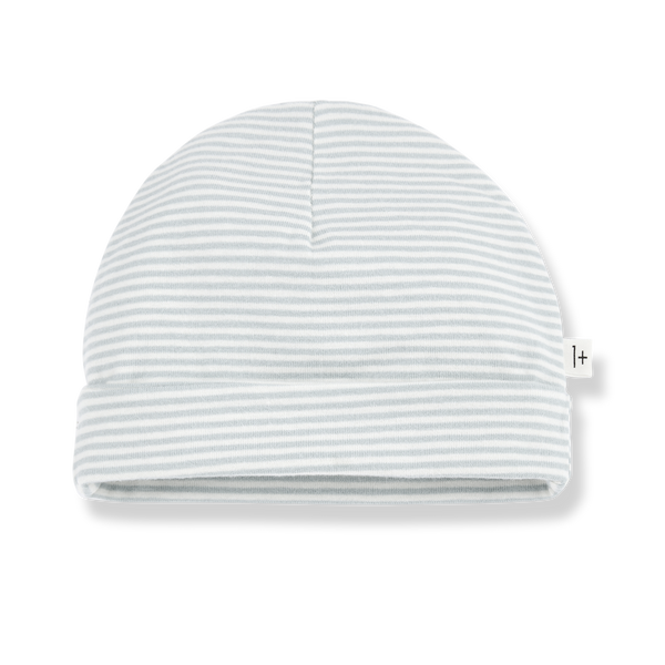 GIO STRIPED ORGANIC JERSEY beanie - nuvola