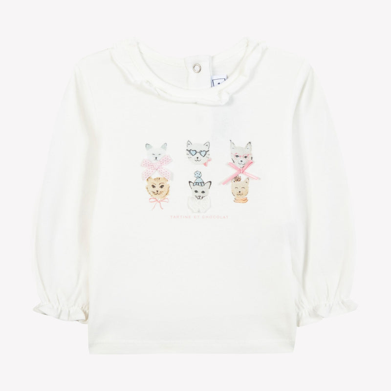 BABY PETITS TRESORS TEESHIRT2 - Nacre CB10011
