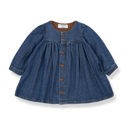 ADDAIA WASHED DENIM dress - denim
