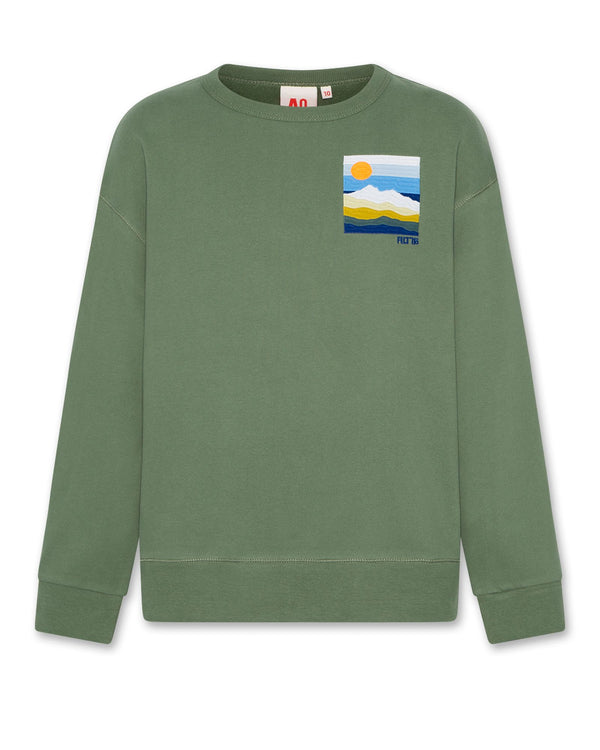 oscar sweater landscape - 000494 - earth green