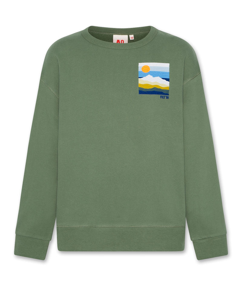 oscar sweater landscape - 000494 - earth green