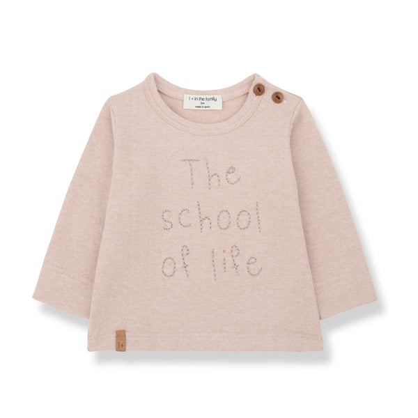 HARALD PLAIN JERSEY embroidered t-shirt - nude(light pink)