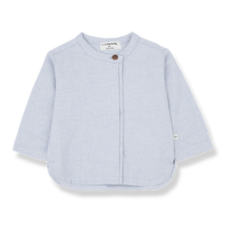 MARIUS OXFORD mao shirt - blue