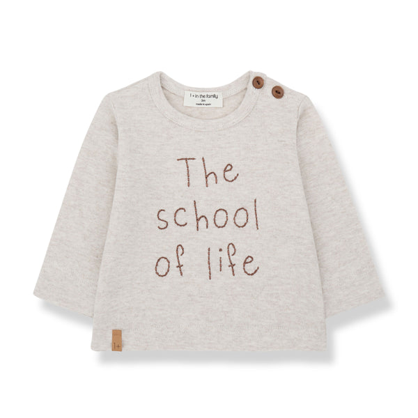 HARALD PLAIN JERSEY embroidered t-shirt - rice