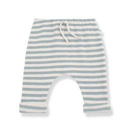 VICENS SOFT STRIPED FLEECE pants - nuvola