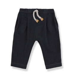 ELOY WASHED TWILL pants - dark-blue