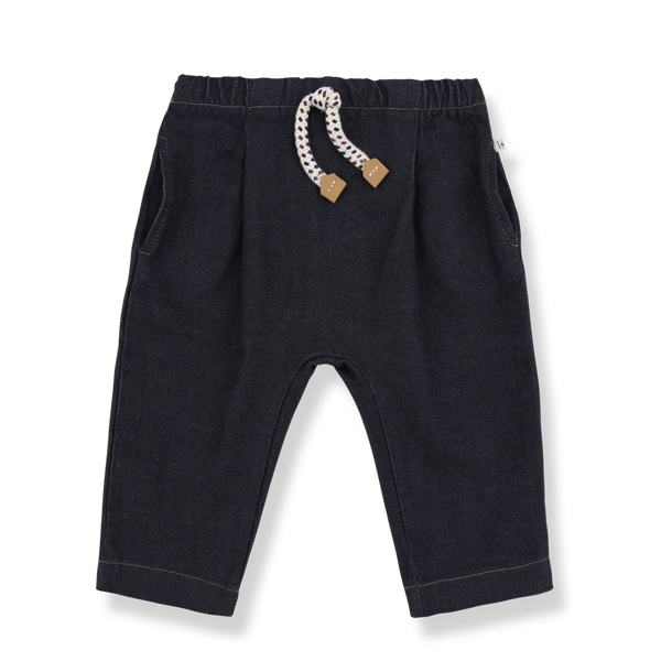 ELOY WASHED TWILL pants - dark-blue
