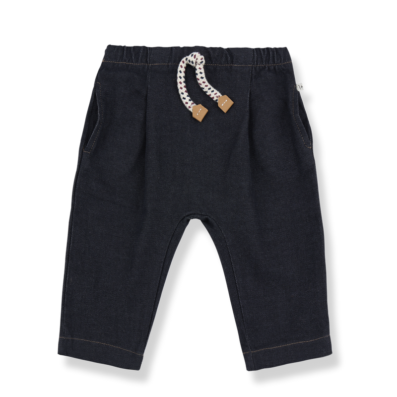 ELOY WASHED TWILL pants - dark-blue