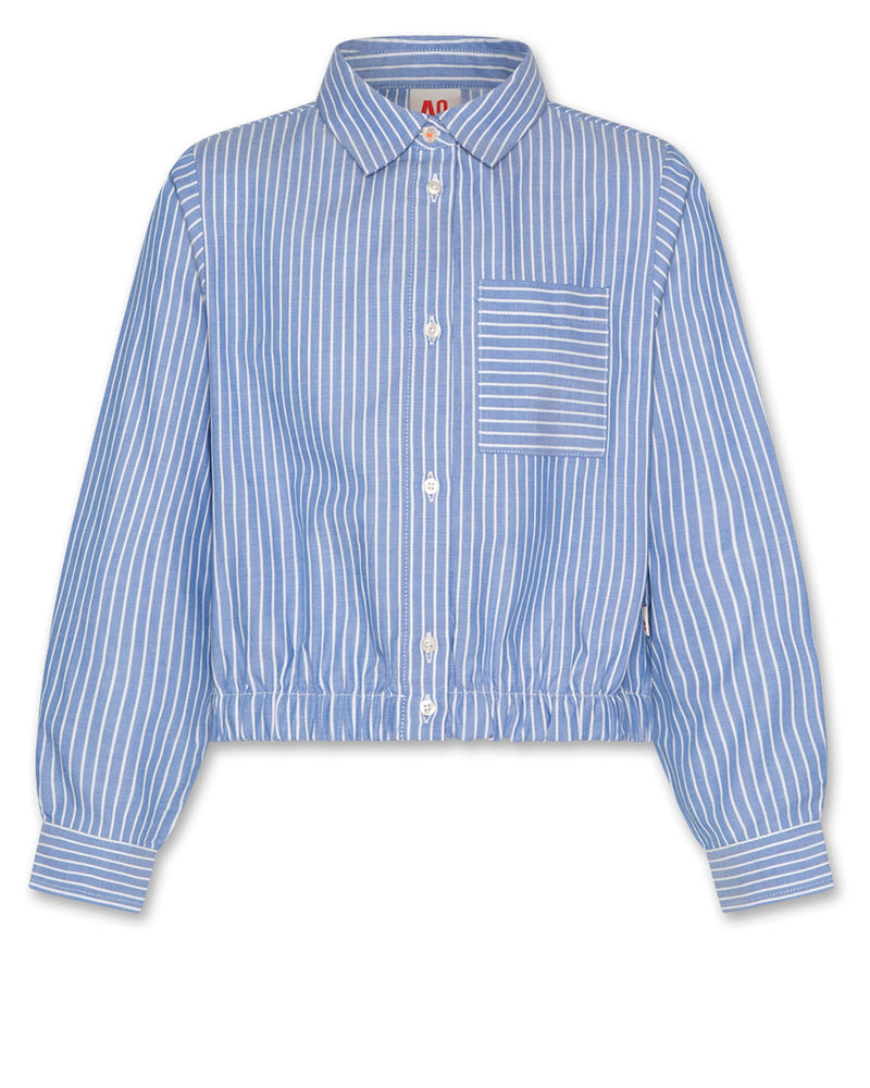 ninja shirt stripes - light blue