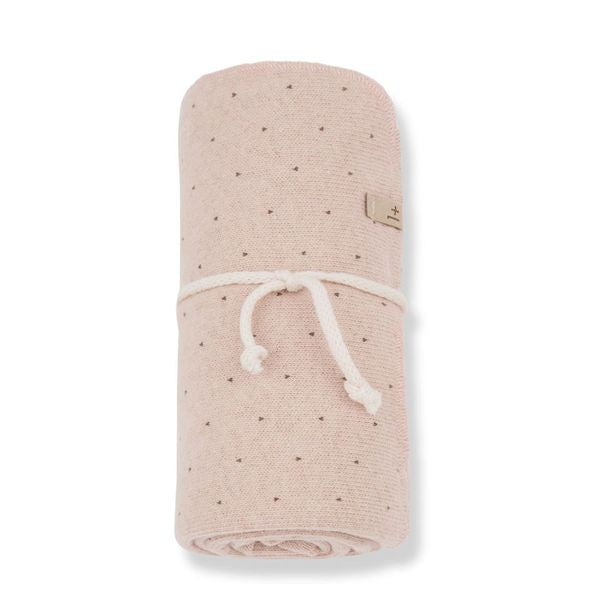 BIKA SOFT PRINTED FLEECE blanket - nude (light pink)