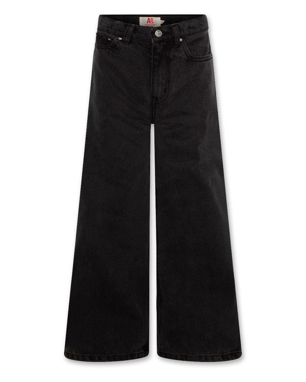 zina black jeans pants - washed black