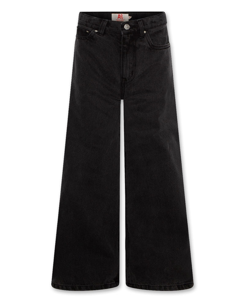 zina black jeans pants - washed black