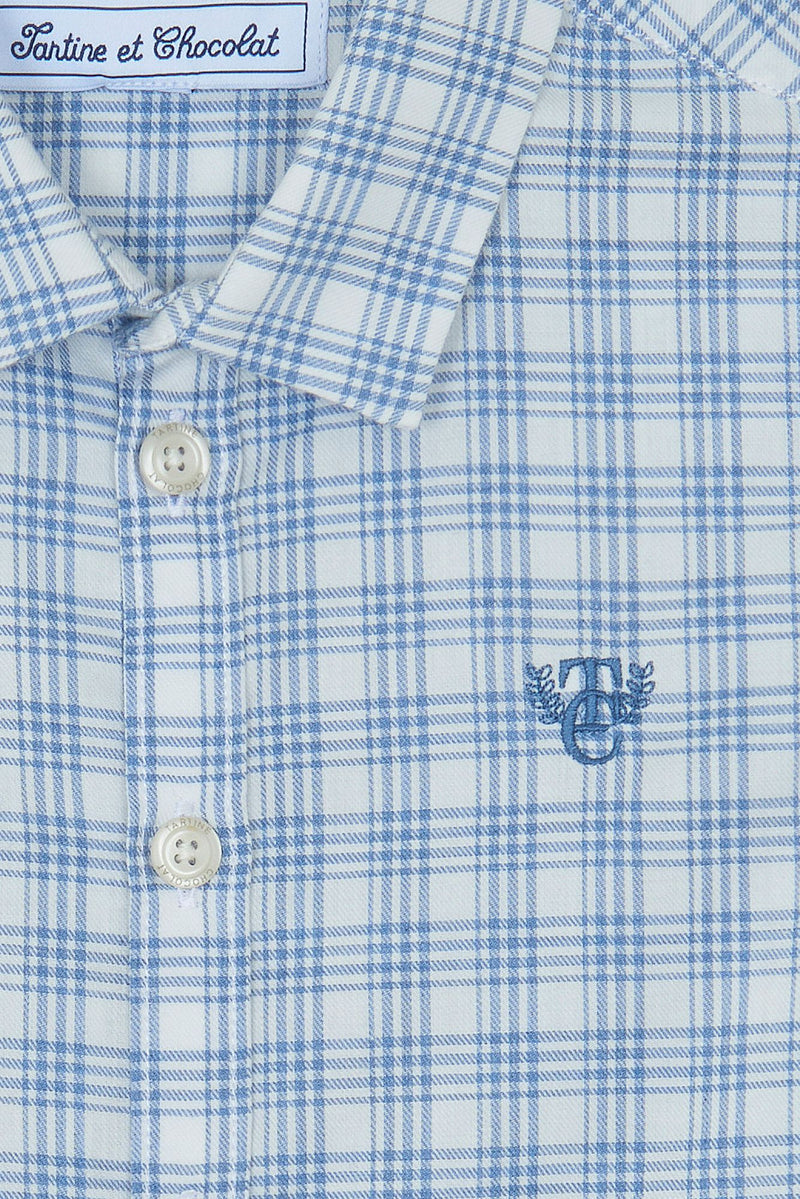 PETIT ROBOT CHEMISE5BIS - Bleu grisé (CB12053)