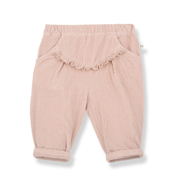 LUCIE CORDUROY lined pants - nude(light pink)