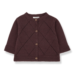 NANNA KNITWEAR jacket - melanzana