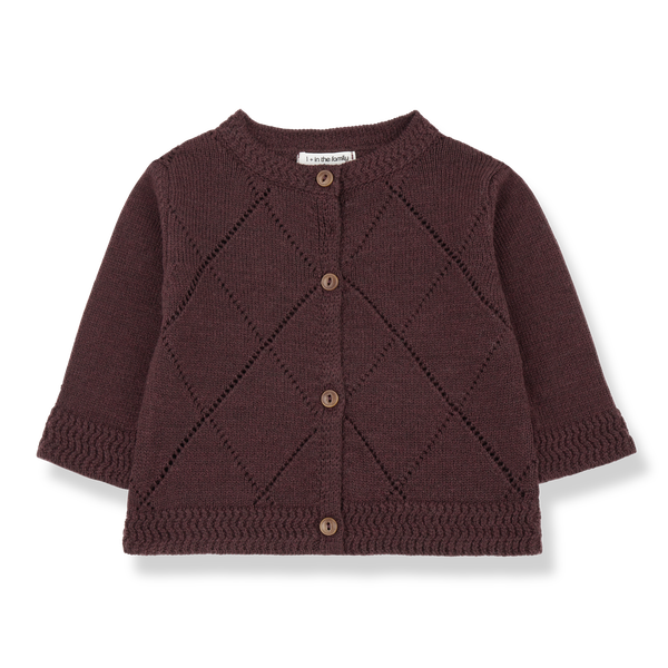 NANNA KNITWEAR jacket - melanzana