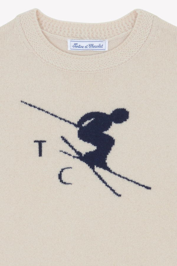DOUCEUR ALPINE PULL7BIS - Beige chiné (CB18053)