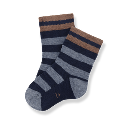 NIELS striped socks - dark-blue