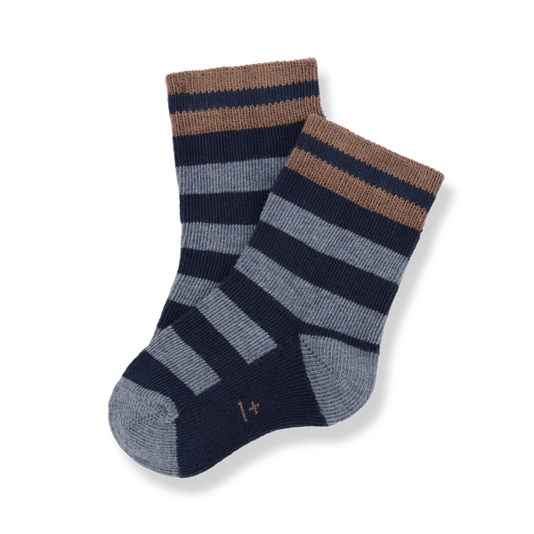 NIELS striped socks - dark-blue