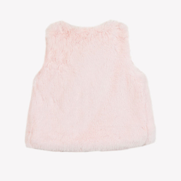 BABY PETITS TRESORS GILET FOURRURE 3 - Rose Pâle (CB16011)