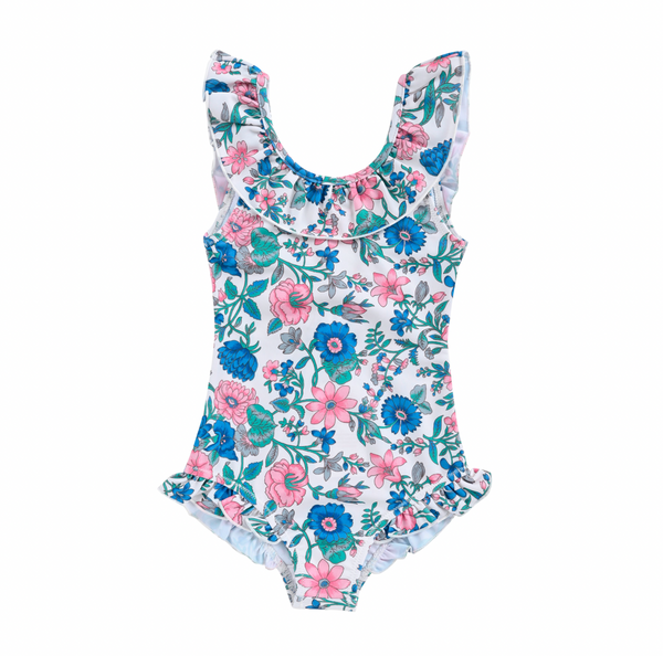 BATHING SUIT ANDREA - BLUE SUMMER MEADOW