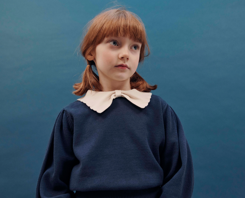 PIERROT COLLAR PULLOVER AC127 - MARINE