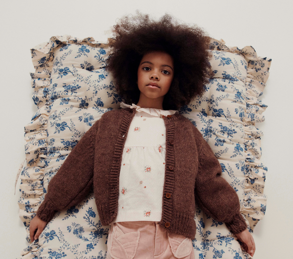 CUDDLY CARDIGAN AC129 - CHATAIGNE