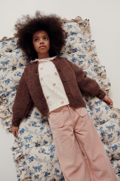 CUDDLY CARDIGAN AC129 - CHATAIGNE