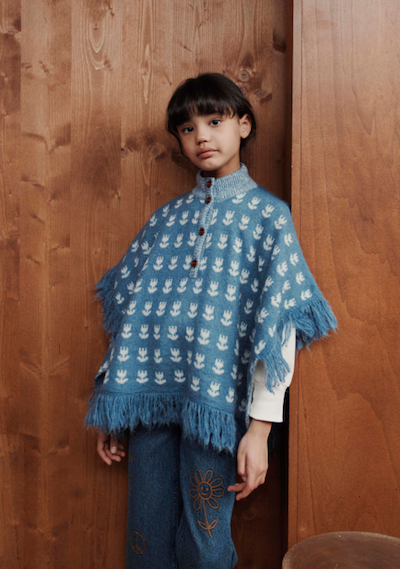 HIPPY EMBROIDERED DENIM TROUSERS AC089 - DENIM