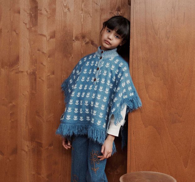 HIPPY EMBROIDERED DENIM TROUSERS AC089 - DENIM