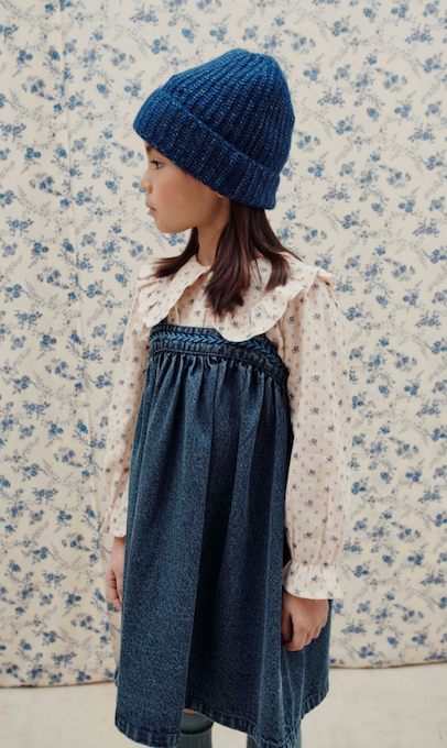 LOOSE STRAPS DRESS AC083A - DENIM