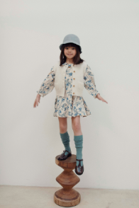 SMOCKED ORCHID BLEU DRESS AC071 - ORCHID BLEU