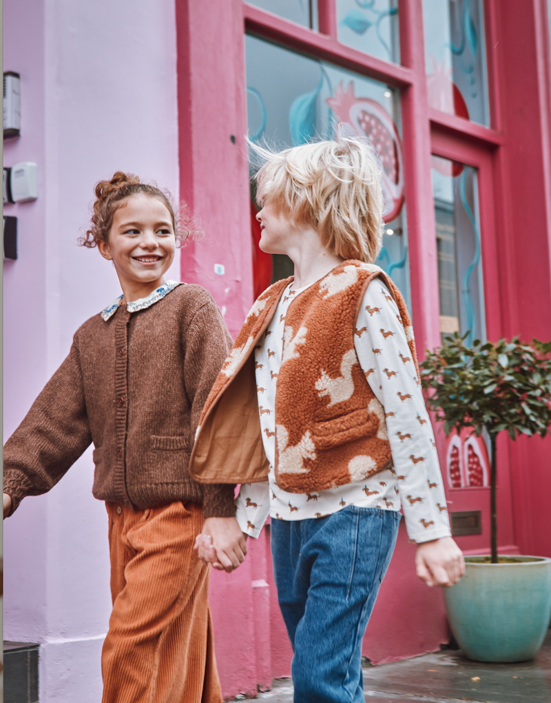 SLEEVELESS JACKET AC175 - ECUREUIL