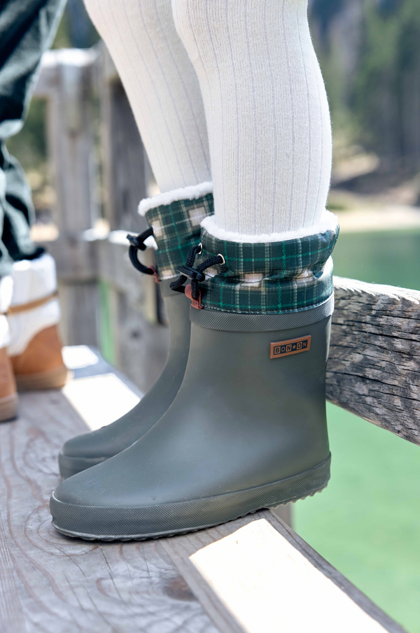 PLOC FUR CAOUTCHOUC-NYLO - KAKI-TARTAN