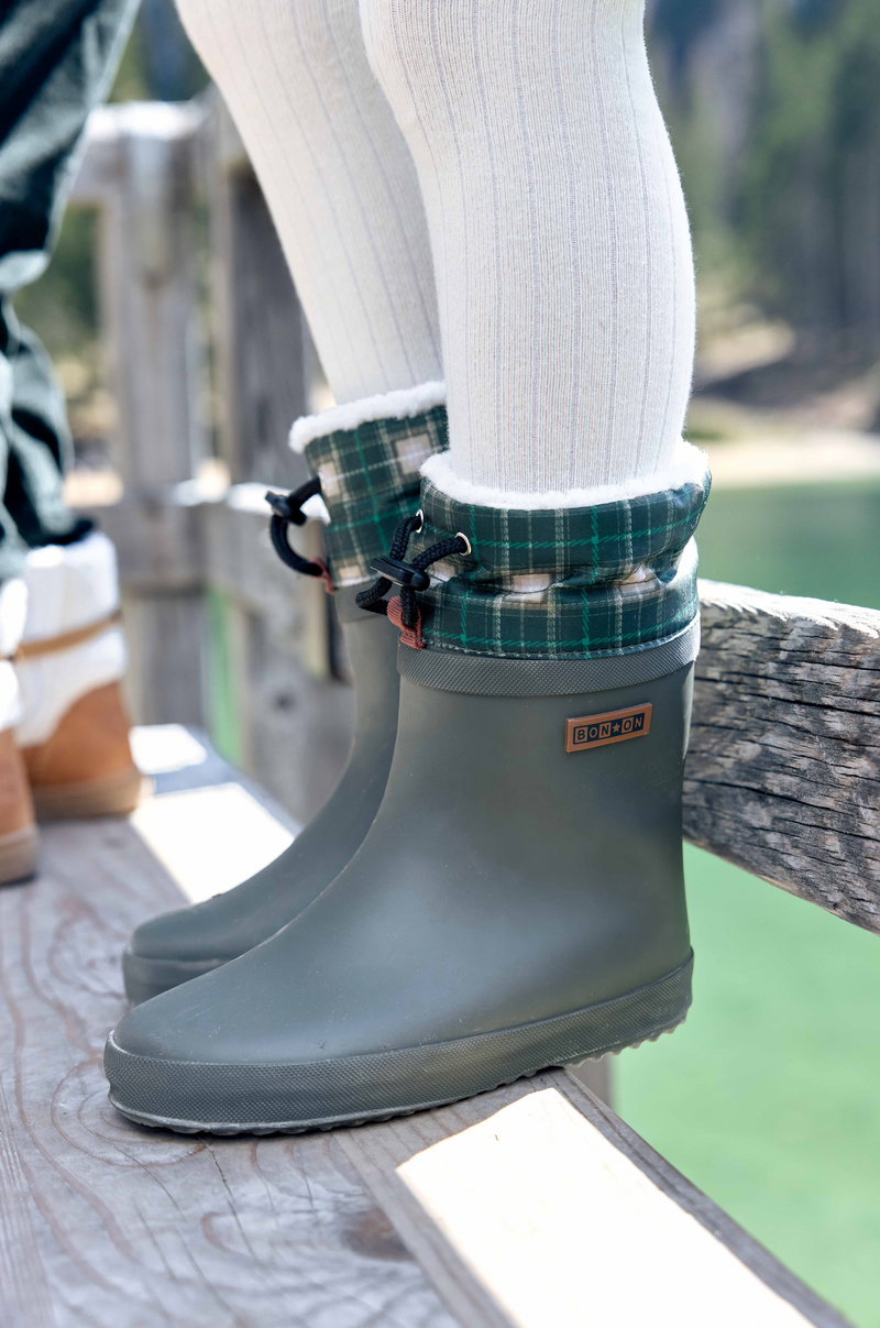 PLOC FUR CAOUTCHOUC-NYLO - KAKI-TARTAN