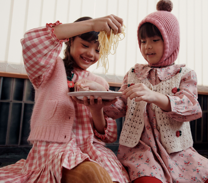GINGHAM GAUZE DRESS AC074 - GINGHAM