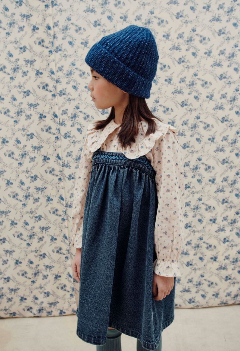 BLOCK PRINT BLOUSE AC042 - LAZULI