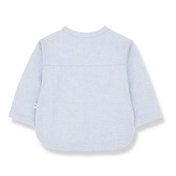 MARIUS OXFORD mao shirt - blue