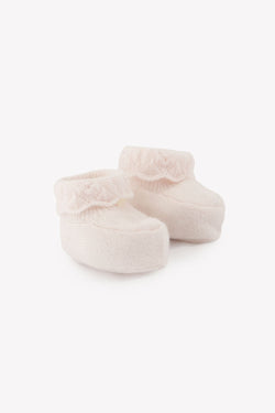 PREMIER TROUSSEAU FILLE CHAUSSONS 4 - Rose pâle (CB89030)