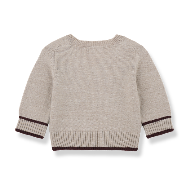 KASPER KNITWEAR argyle pullover - tortora