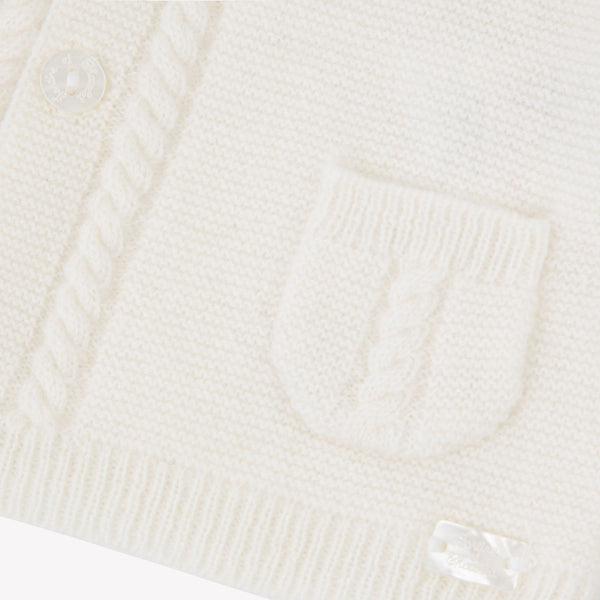 PREMIER TROUSSEAU GARCON CARDIGAN2 - Nacre (CB18010)