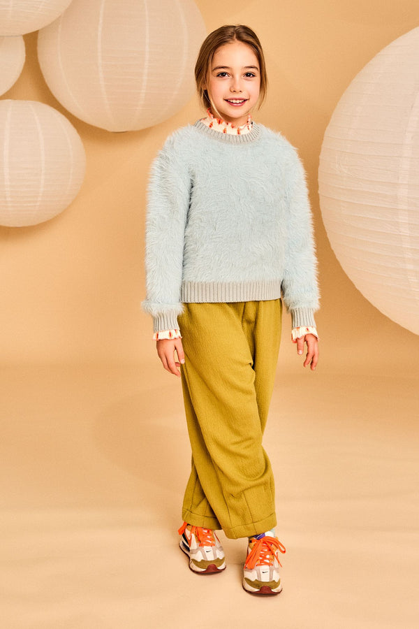 carla c-neck plain - ciel