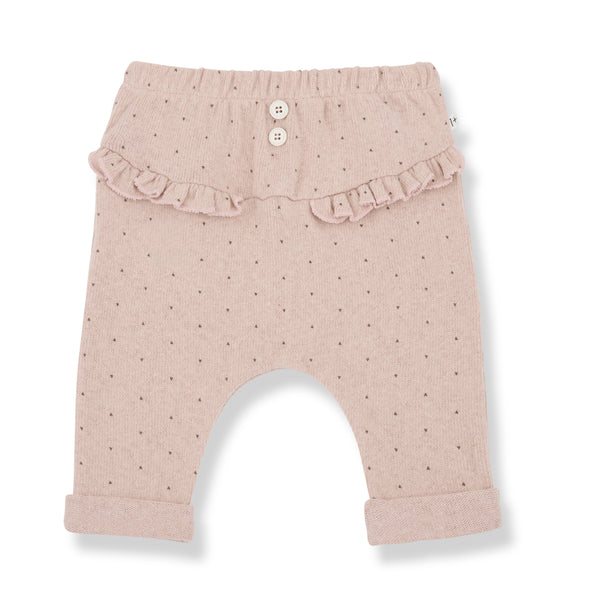NOEMIE SOFT PRINTED FLEECE pants - nude