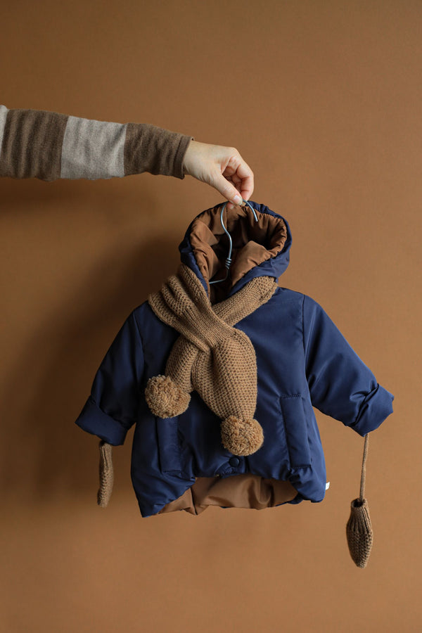 BRUNA-bb KNITWEAR scarf - castagna