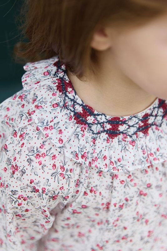 BABY MAISON DE CAMPAGNE BLOUSE 2 - Nacre CB12091