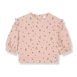 LINE SOFT PRINTED FLEECE sweater - nude (light pink)